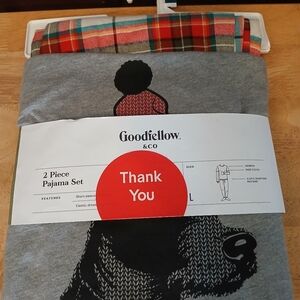 Goodfellow & Co Gray and Plaid Pajama Set for Men